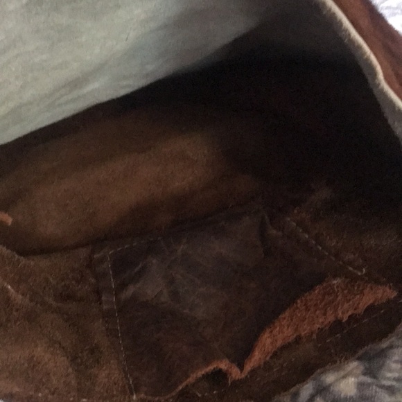 Leather Hide -Custom Made Messenger Bag-EUC - Picture 10 of 11